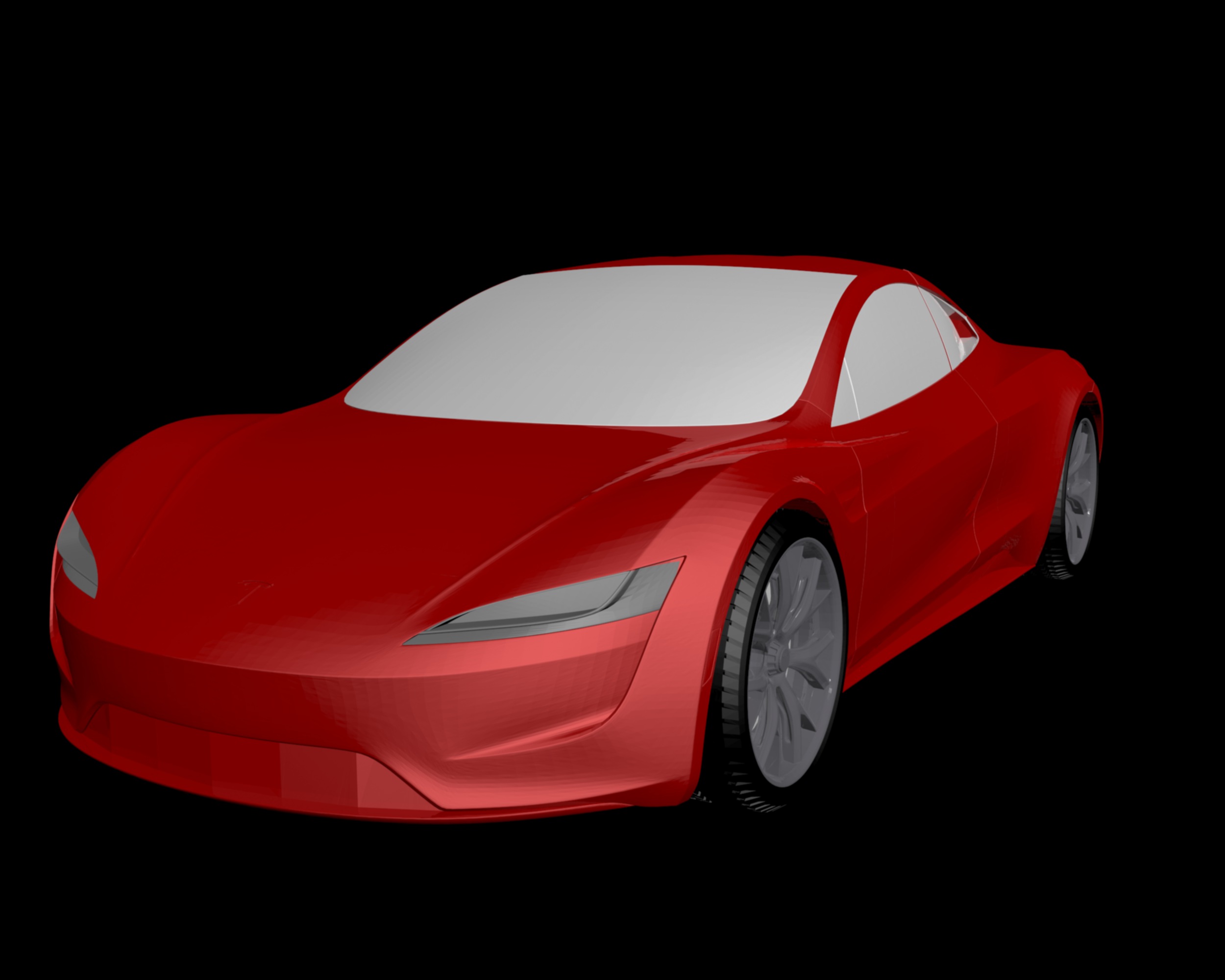 tesla roadster 2020 3d model download